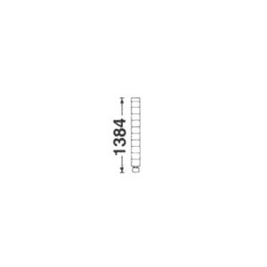 【ERECTA SHOP】クロームメッキタイプシェルフ用ポール P1390