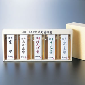 かの蜂 国産蜂蜜ギフト250g×5本 G2505