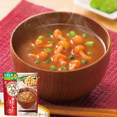 アマノフーズ フリーズドライ うちのおみそ汁「赤だしなめこ」(5食入)
