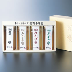 かの蜂 国産はちみつギフト250g×4本 G2504