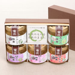 かの蜂 季節の花だより120g×5本 HM-35