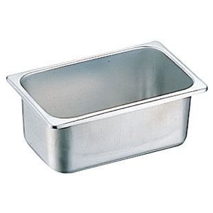 18-8 ステンレス角型容器 265×162×H150mm 板厚0.6mm
