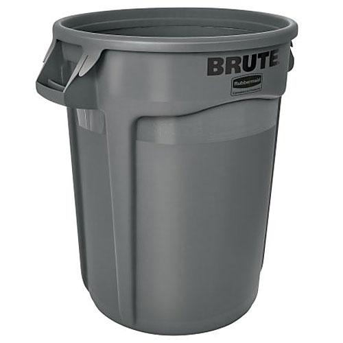 ラバーメイド VENTED BRUTE 丸型コンテナ 121.1L グレー FG263200-GRAY