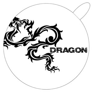 <ドリンクホルダー用紙コースター>DRAGON(ドラゴン) No.202 Aタイプ 5枚入