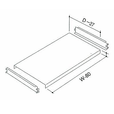 中軽量ラック棚セット NAMLO-64 W1800×D450