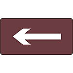 JIS�z�ǎ��ʖ����X�e�b�J�[(���R)(���) ���C�֌W (��)80�~150mm 10��1�Z�b�g 177411