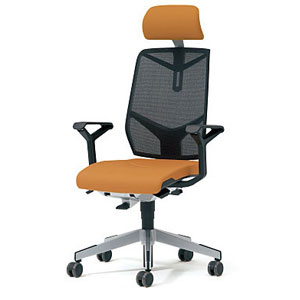 giroflex チェア ジロフレックス68 ハイバックメッシュ ヘッドレスト肘付き 68-7619RS