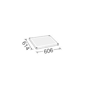 304パンチングソリッドエレクターシェルフ(W606×D614)[1枚入] LSS610PS