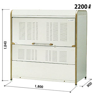 ヨドコウ ゴミ収集庫 ダストピット Mタイプ DPMA-2200
