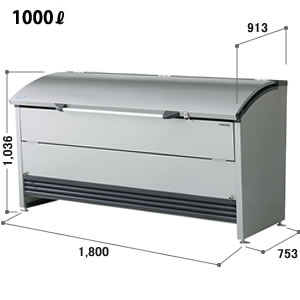 ヨドコウ ゴミ収集庫 ダストピット Rタイプ(DPR型) 間口1,800mm