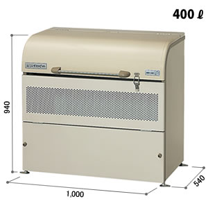 ヨドコウ ゴミ収集庫 ダストピット Uタイプ(DPU型) 間口1,000mm