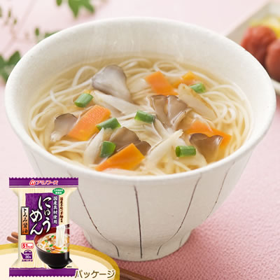 アマノフーズ フリーズドライ にゅうめん「とろみ醤油」(4食入)