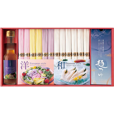 田靡製麺 播州そうめん 和洋彩麺(ドレッシング・麺つゆセット) HZC-35DX