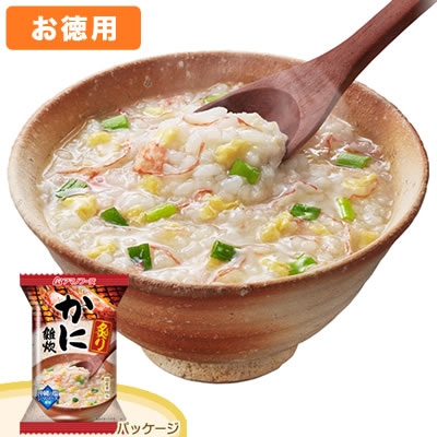 アマノフーズ 【お徳用セット】炙りかに雑炊(6食入×6箱セット)