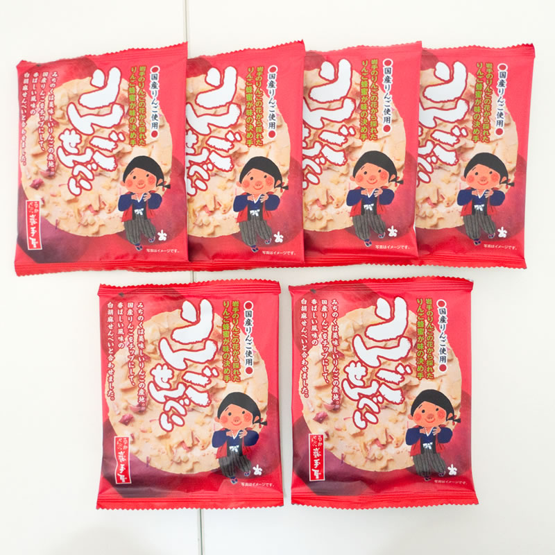 巖手屋 南部せんべい りんごせんべい6枚入り No.1970 - NTS FOOD STORE 巖手屋 南部せんべい りんごせんべい6枚入り No.1970 - NTS FOOD STORE