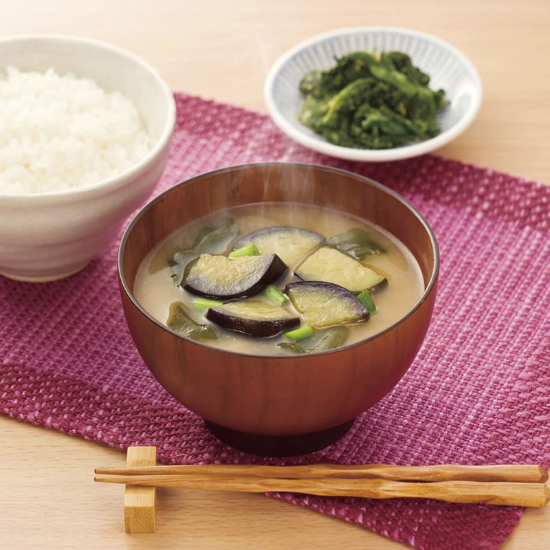アマノフーズ フリーズドライ 減塩いつものおみそ汁「なす」(10食入) - NTS FOOD STORE