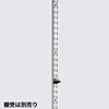 棚柱(ダボレール・ガチャ柱) 高さ1820mm ステンレス製 棚厚1.2mm 重量用棚柱 スガツネ(LAMP印) SPHL-1820