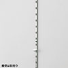棚柱(ダボレール・ガチャ柱) 高さ1820mm ステンレス製 幅8mmスリムタイプ スガツネ(LAMP印) SPN-1820