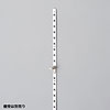 棚柱(ダボレール・ガチャ柱) 高さ1820mm アルミ製 焼付塗装/ホワイト仕上 スガツネ(LAMP印) AP-DM1820WT