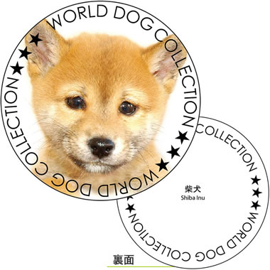 デザイン紙コースター 柴犬 No.394 <同柄/6枚入>