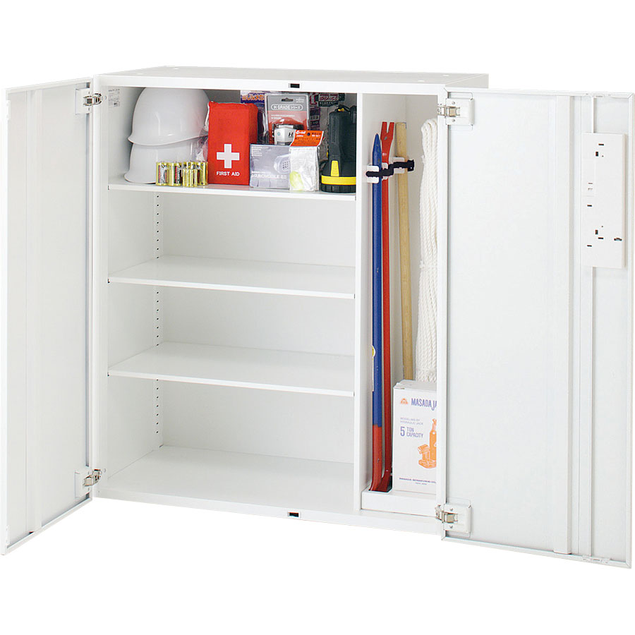 レスキューキャビネット（EDIA・施錠タイプ） DRKURSD59SAW セキュリティWEB