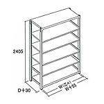 {gXbNʗp 6i(500kg/i) W1800~D900~H2400 P