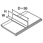 塩ビ仕切板（D400） W75×H150 EO-SV4015N