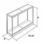 p[bNiyʗpjЖʌ^ P W1240~D555~H2100 P4E7-B0421KS