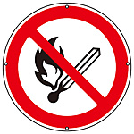 JIS安全標識板 1　禁止事項および防火に関する標識／JIS安全標識（禁止・防火）