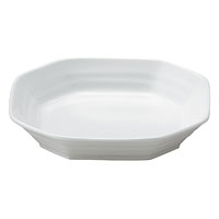 おぎそ（OGISO） おしゃれな角皿シリーズ[5] 食卓を華やかにする八角皿 白無地 150TA