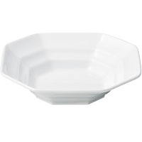 おぎそ（OGISO） おしゃれな角皿シリーズ[6] 主食の食べやすさも考えた八角深鉢 白無地 170TF