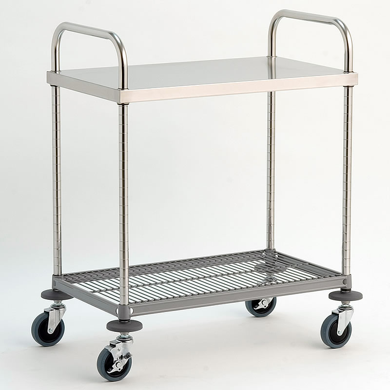 Canyon W6型サービスワゴン ステンレス(SUS430)+スチール仕様 W6A-P4606|UNIT FURNITURE